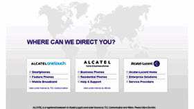 What Alcatel.com website looked like in 2015 (8 years ago)