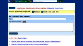 What Allindiaforums.com website looked like in 2015 (8 years ago)