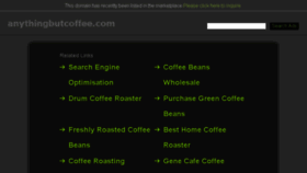 What Anythingbutcoffee.com website looked like in 2015 (8 years ago)