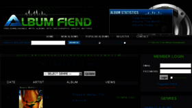 What Albumfiend.com website looked like in 2015 (8 years ago)