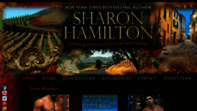 What Authorsharonhamilton.com website looked like in 2015 (8 years ago)