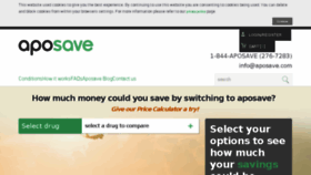 What Aposave.com website looked like in 2015 (8 years ago)