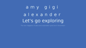 What Amygigialexander.com website looked like in 2015 (8 years ago)