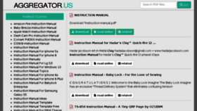 What Aggregator.us website looked like in 2015 (8 years ago)