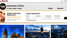 What Apartamentywpolsce.pl website looked like in 2015 (8 years ago)