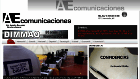 What Aecomunicaciones.com website looked like in 2015 (8 years ago)