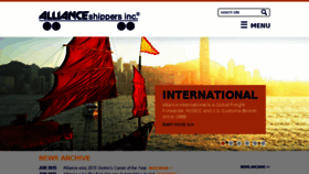 What Alliance.com website looked like in 2015 (8 years ago)