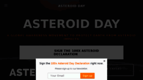 What Asteroidday.org website looked like in 2015 (8 years ago)