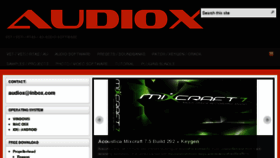What Audiox.org website looked like in 2015 (9 years ago)