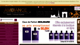 What Ambiance-champs-elysees.com website looked like in 2015 (8 years ago)