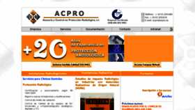 What Acpro.es website looked like in 2015 (8 years ago)