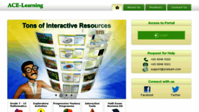 What Ace-learning.com.sg website looked like in 2015 (9 years ago)