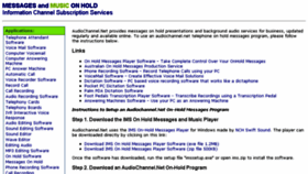 What Audiochannel.net website looked like in 2015 (8 years ago)