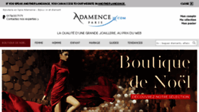What Adamance.fr website looked like in 2015 (8 years ago)