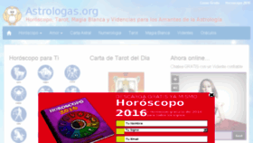 What Astrologas.org website looked like in 2015 (8 years ago)