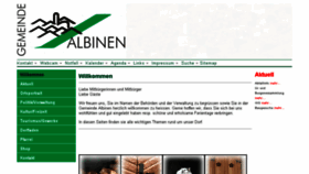 What Albinen.ch website looked like in 2015 (8 years ago)