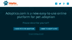 What Adoptico.com website looked like in 2015 (8 years ago)