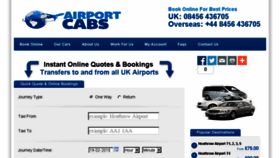 What Airport-cabs.co.uk website looked like in 2015 (8 years ago)