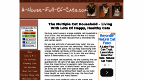 What A-house-full-of-cats.com website looked like in 2015 (8 years ago)