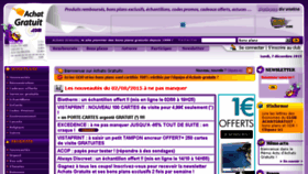 What Achatgratuit.com website looked like in 2015 (8 years ago)