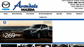 What Avondalemazda.com website looked like in 2015 (8 years ago)