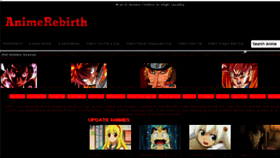 What Animerebirth.tv website looked like in 2015 (8 years ago)