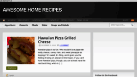 What Awesomehomerecipes.com website looked like in 2015 (8 years ago)