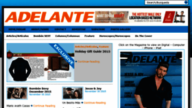 What Adelantemagazine.com website looked like in 2015 (8 years ago)