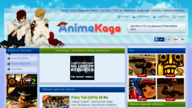What Animekage.com website looked like in 2015 (8 years ago)