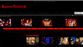What Animerebirth.com website looked like in 2015 (8 years ago)