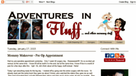 What Adventuresinfluff.com website looked like in 2015 (8 years ago)