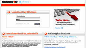 What Admin.hasznaltauto.hu website looked like in 2015 (8 years ago)