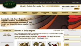 What Abbeysaddlery.co.uk website looked like in 2015 (8 years ago)