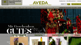 What Aveda.de website looked like in 2015 (8 years ago)