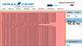 What Australiastartups.com.au website looked like in 2015 (8 years ago)