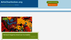 What Artscharleston.org website looked like in 2015 (8 years ago)