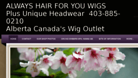 What Alwayshairforyou.com website looked like in 2015 (8 years ago)