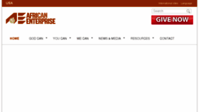 What Africanenterprise.org website looked like in 2015 (8 years ago)
