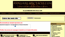 What Annuaire-spectacle.net website looked like in 2015 (8 years ago)