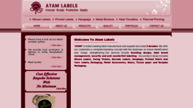 What Atamlabel.com website looked like in 2015 (8 years ago)
