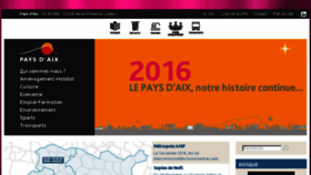 What Agglo-paysdaix.fr website looked like in 2016 (8 years ago)