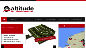 What Altitude-lotissement.fr website looked like in 2016 (8 years ago)