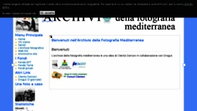 What Archiviofotografiamediterranea.it website looked like in 2016 (8 years ago)
