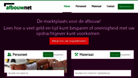 What Afbouw.net website looked like in 2016 (8 years ago)