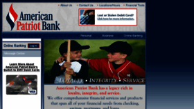 What Americanpatriotbank.com website looked like in 2016 (8 years ago)