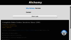 What Alchemy.net website looked like in 2016 (8 years ago)