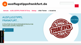 What Ausflugstippsfrankfurt.de website looked like in 2016 (8 years ago)