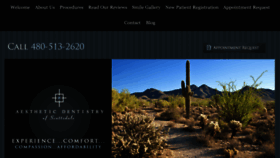 What Aestheticdentistryofscottsdale.com website looked like in 2016 (8 years ago)