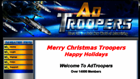 What Adtroopers.com website looked like in 2016 (8 years ago)