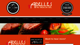 What Adelles.com website looked like in 2016 (8 years ago)